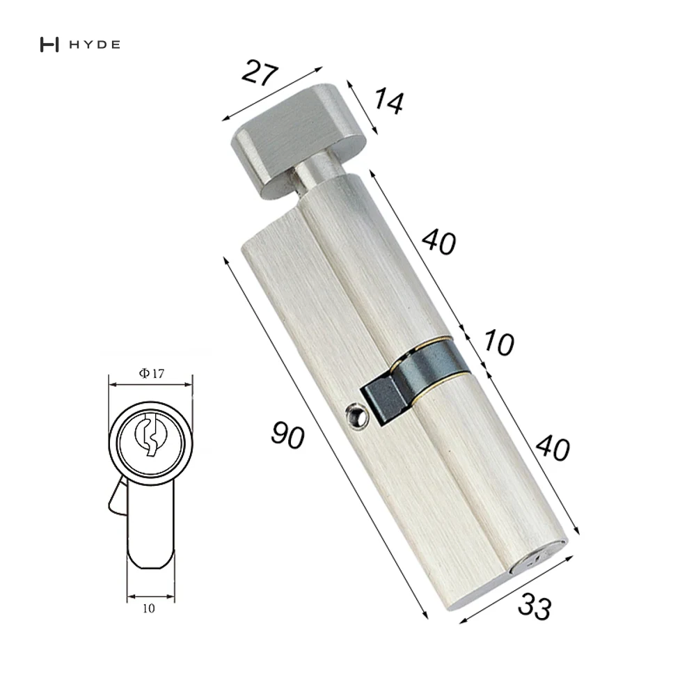 Hyland 90 SNKT Lock Cylinder, view 2