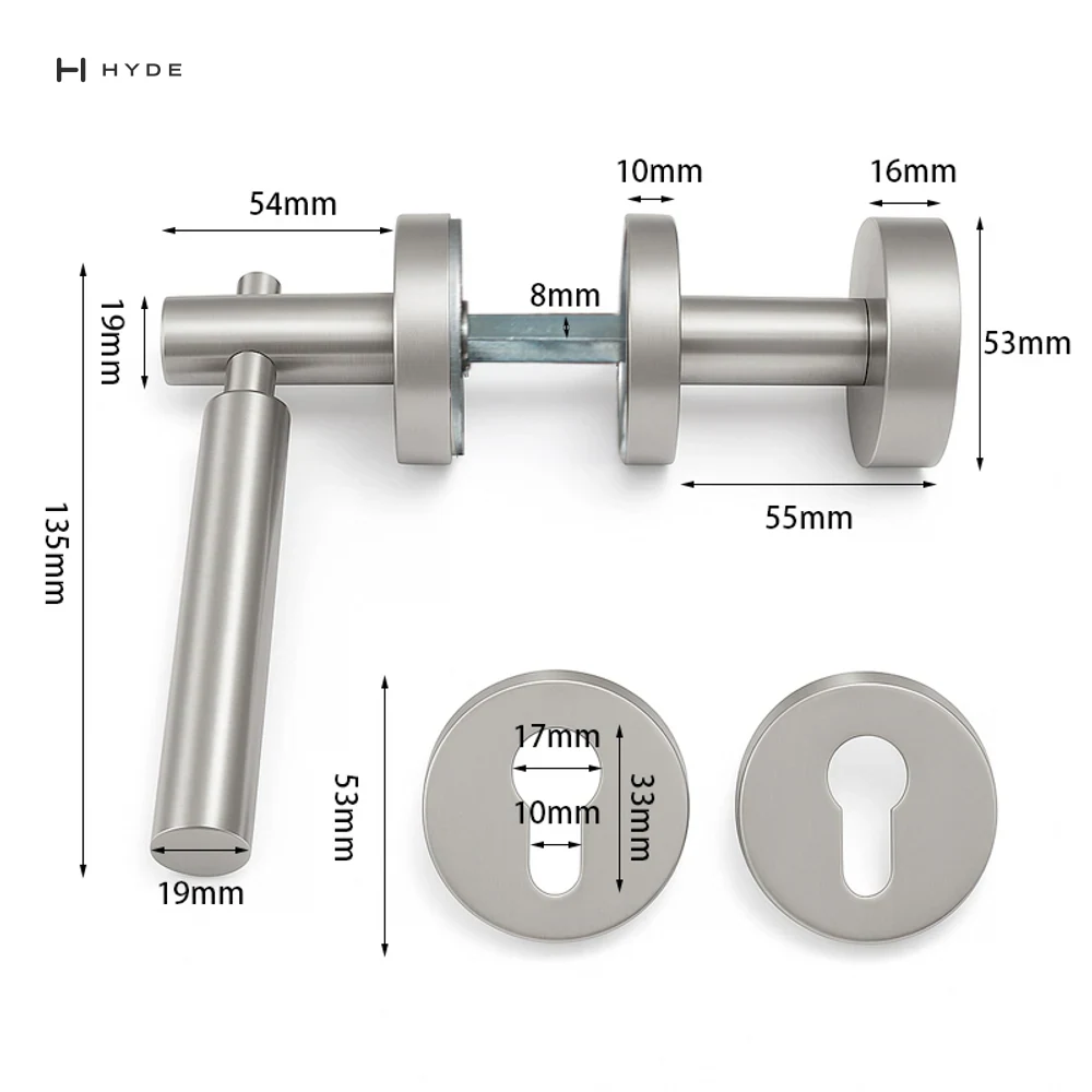 Hyland 9012E Stainless Steel Handle, view 5