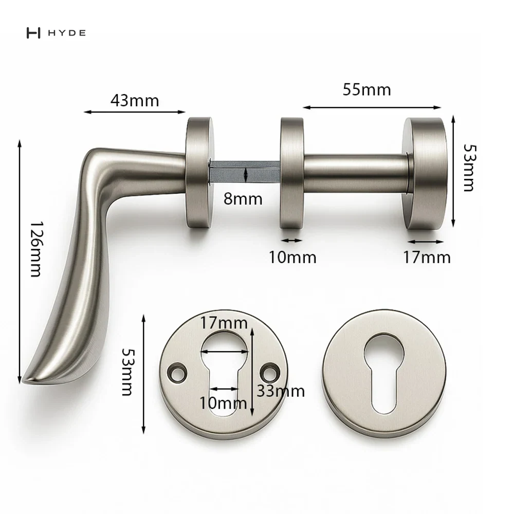 Hyland 9021 Stainless Steel Handle, view 3