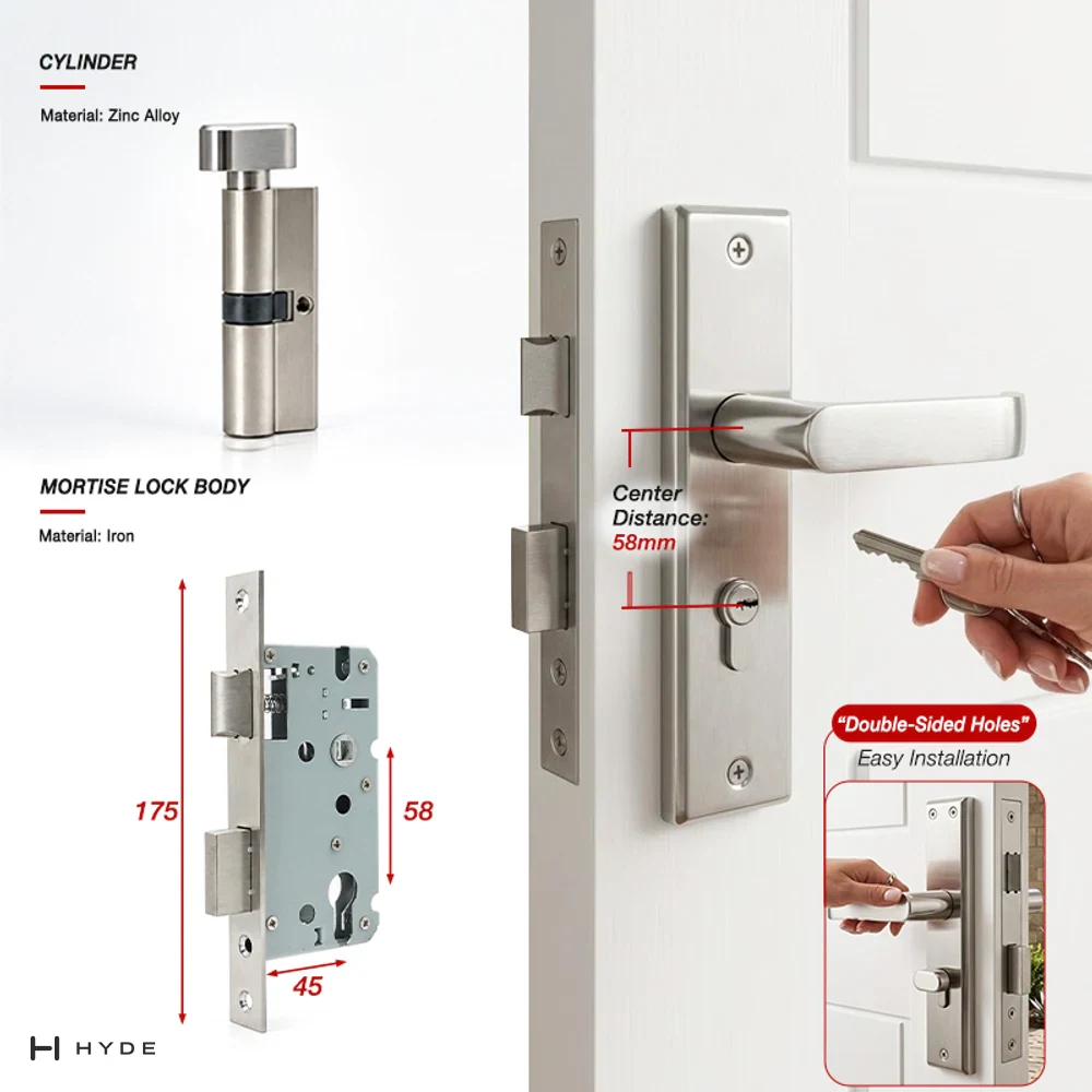Hyland 9088 SS Stainless Steel Handle, view 7