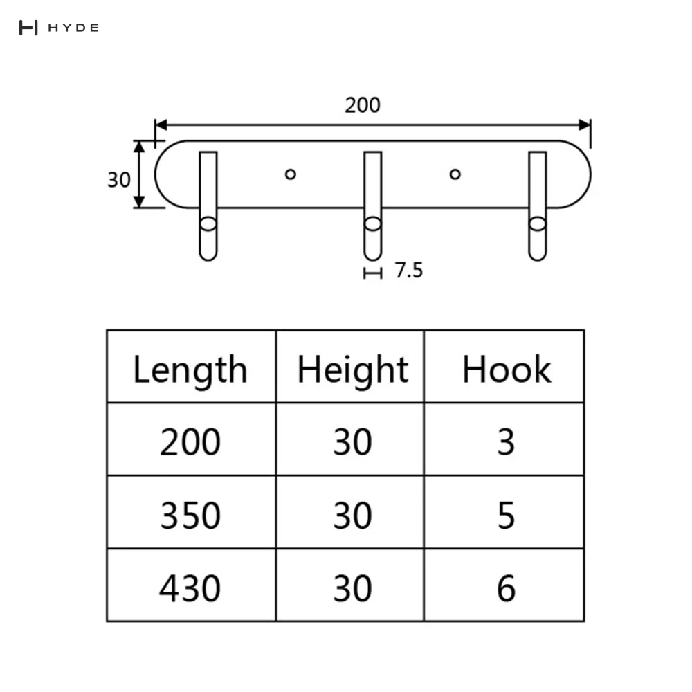 Hyland BH05 Hook Rail, view 5