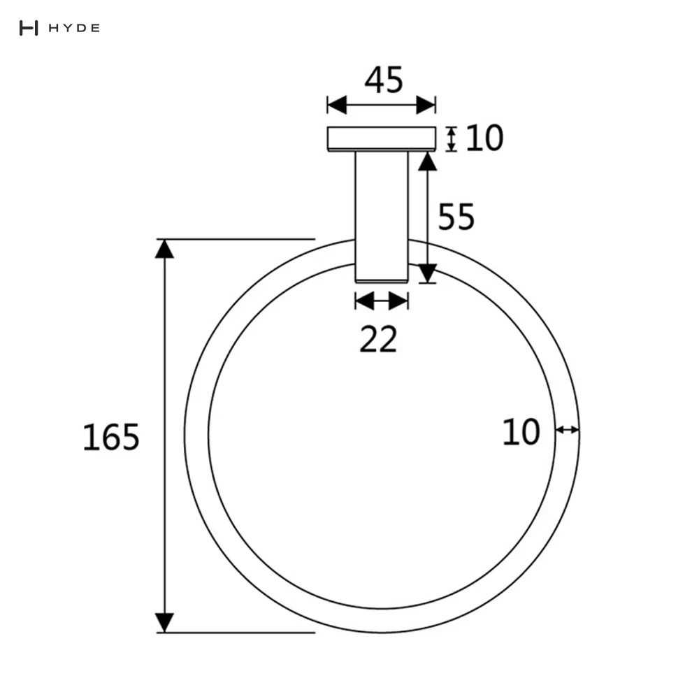 Hyland BH18 Towel Ring, view 5