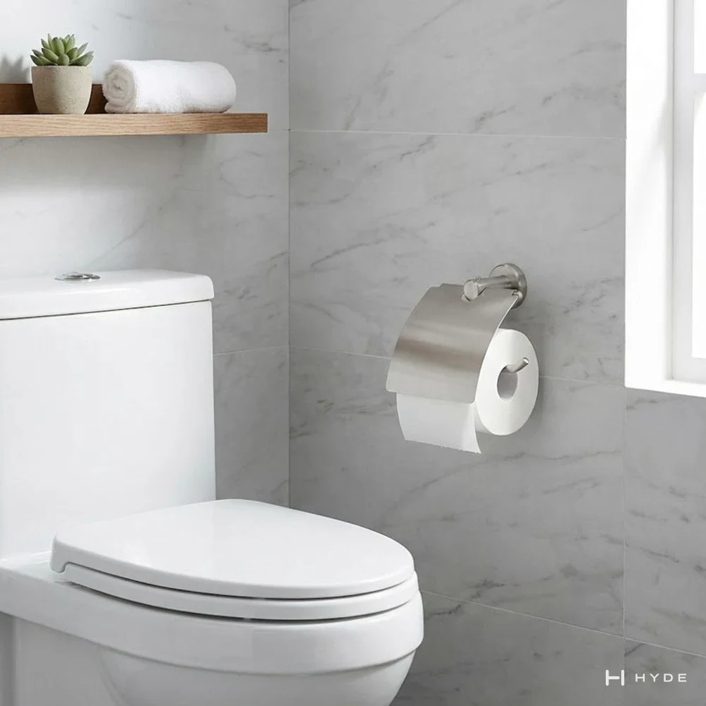 Hyland BH20 Toilet Roll Holder with Cover, view 2