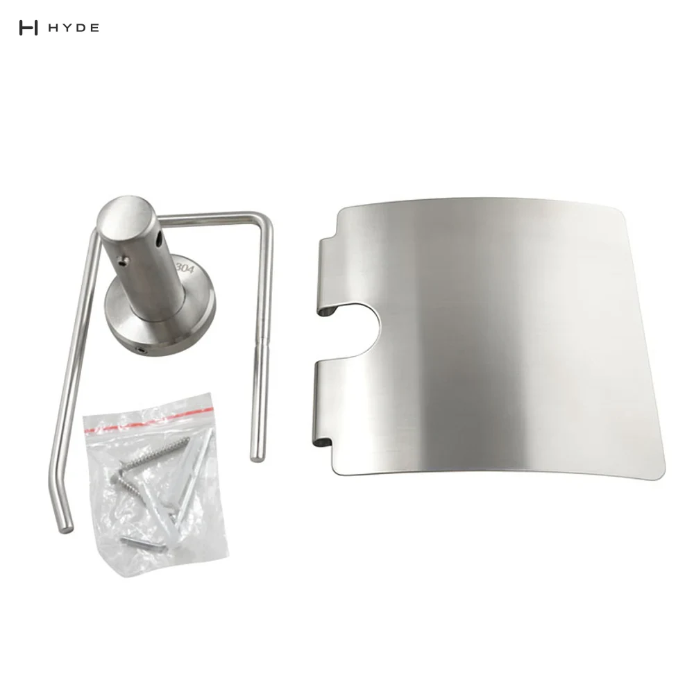 Hyland BH20 Toilet Roll Holder with Cover, view 3