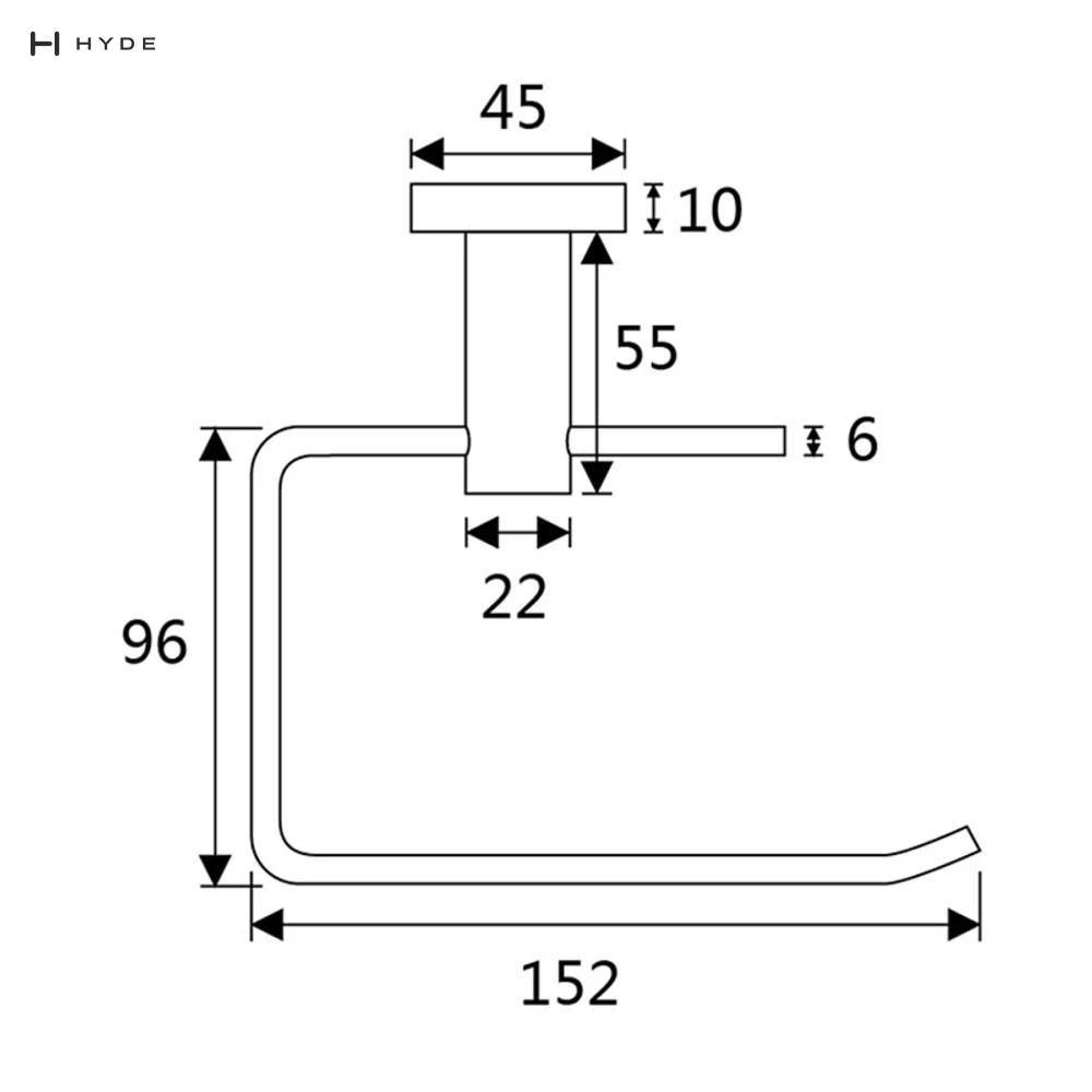 Hyland BH21 Toilet Roll Holder, view 4