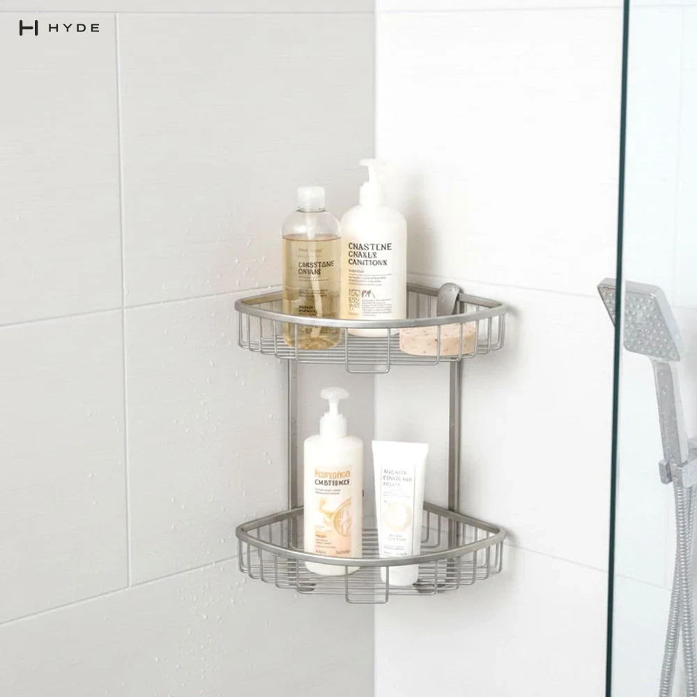 Hyland BH31 Two-Tier Corner Shower Basket, view 2