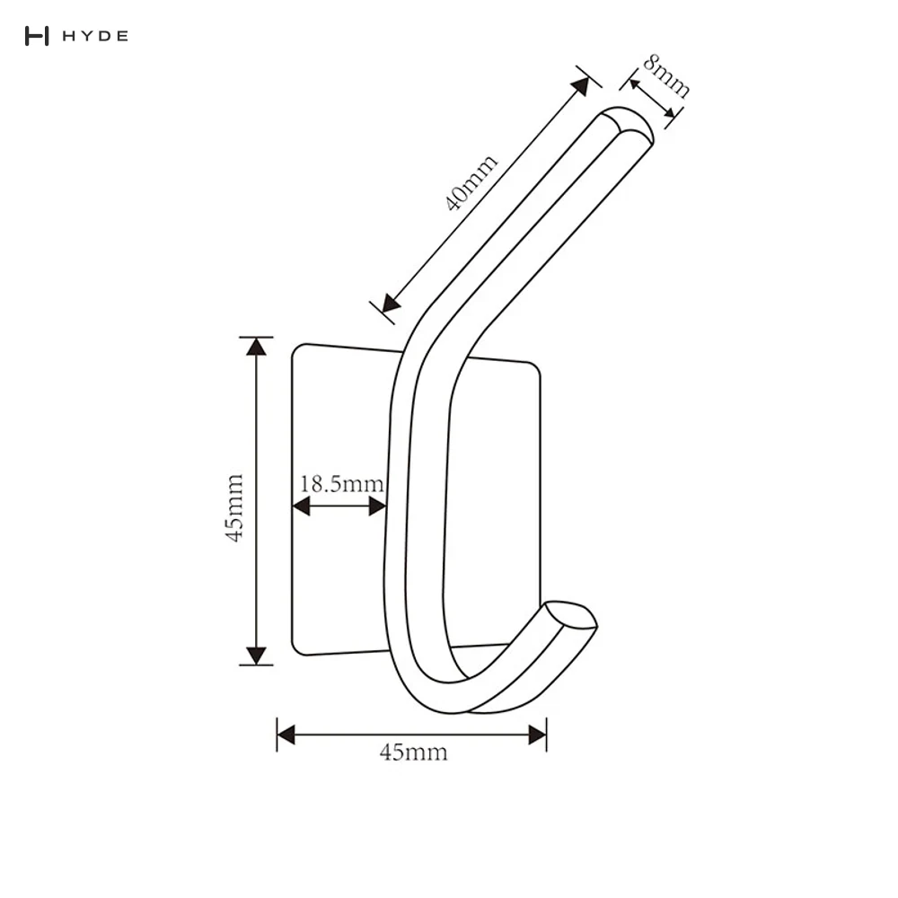 Hyland BH39 Robe Hook, view 3