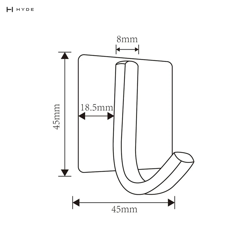 Hyland BH41 Robe Hook, view 3