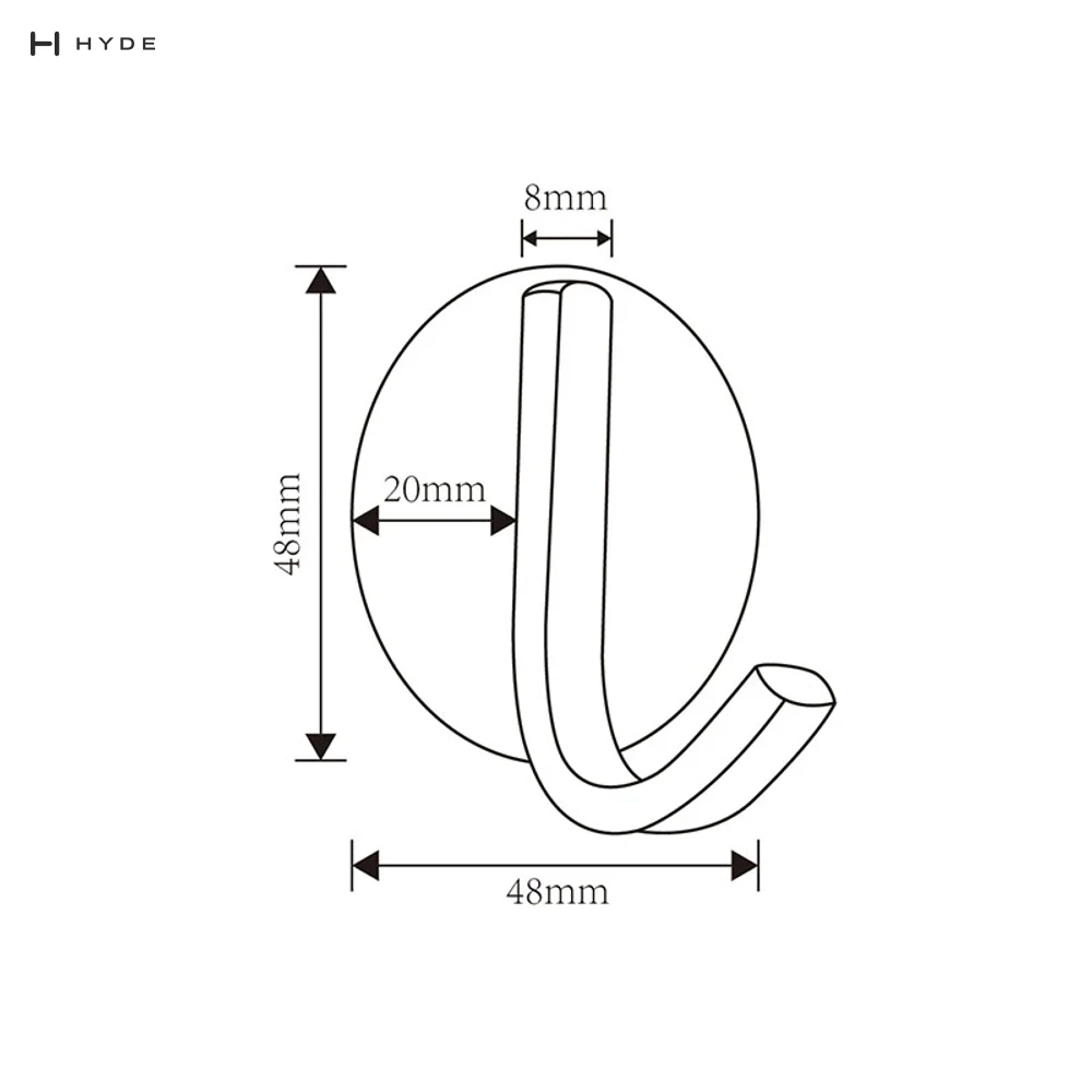 Hyland BH42 Robe Hook, view 3