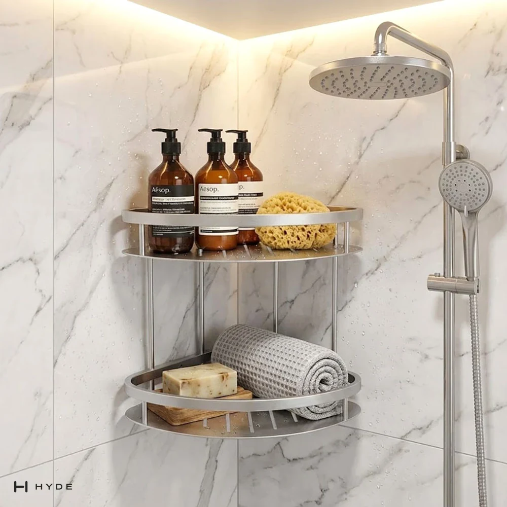 Hyland BH52 Two-Tier Corner Shower Shelf, view 3
