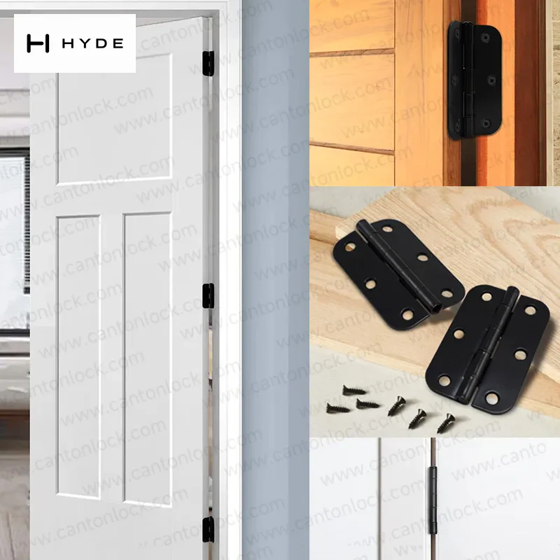 Hyland BL027 brass and steel hinges, view 3