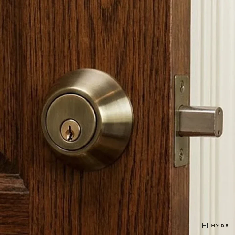 Deadbolts D01 AB, installed