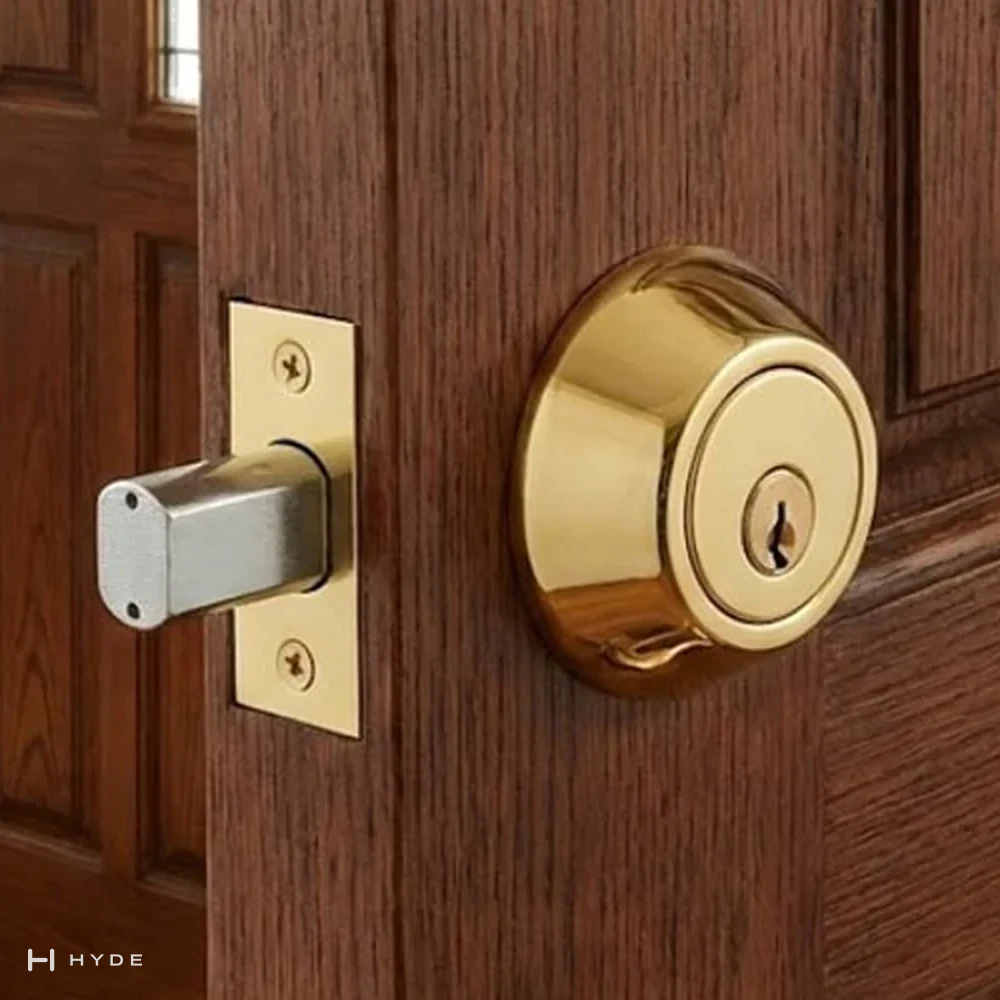 Deadbolts D102 PB, installed