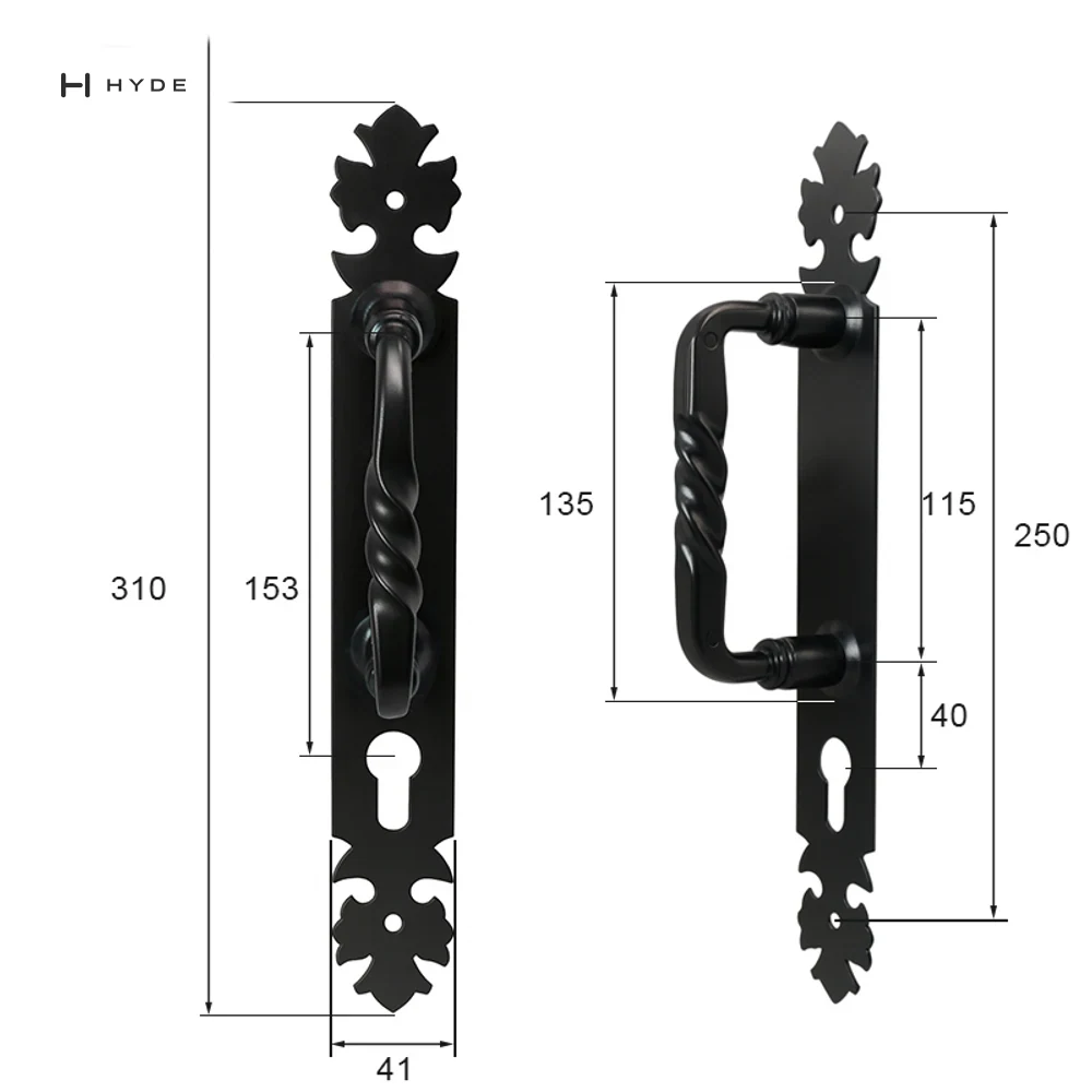 Hyland EH02 Lever Handle, view 4