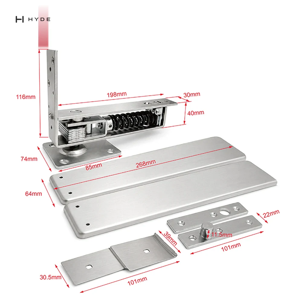 Hyland F100 SS Door Hinge, view 5
