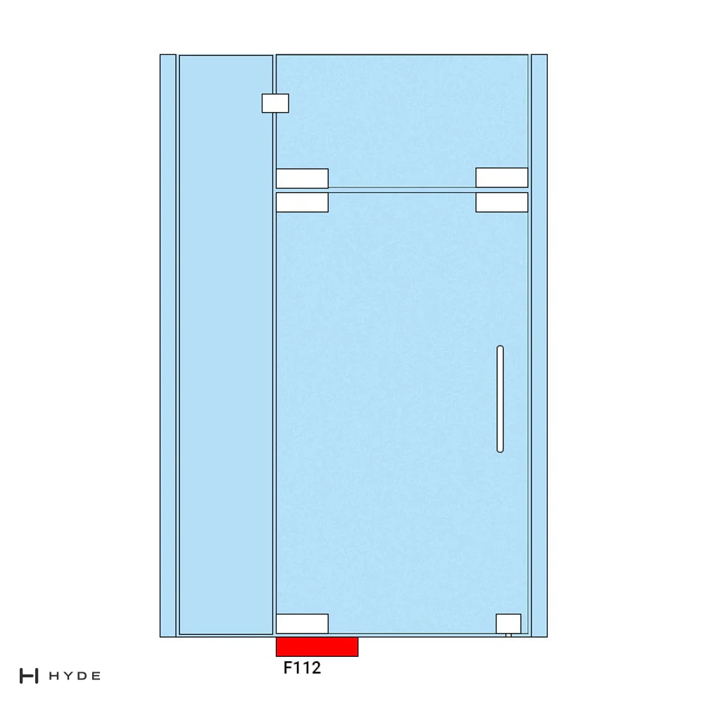 Hyland F101 Glass Door Patch Fittings, view 7