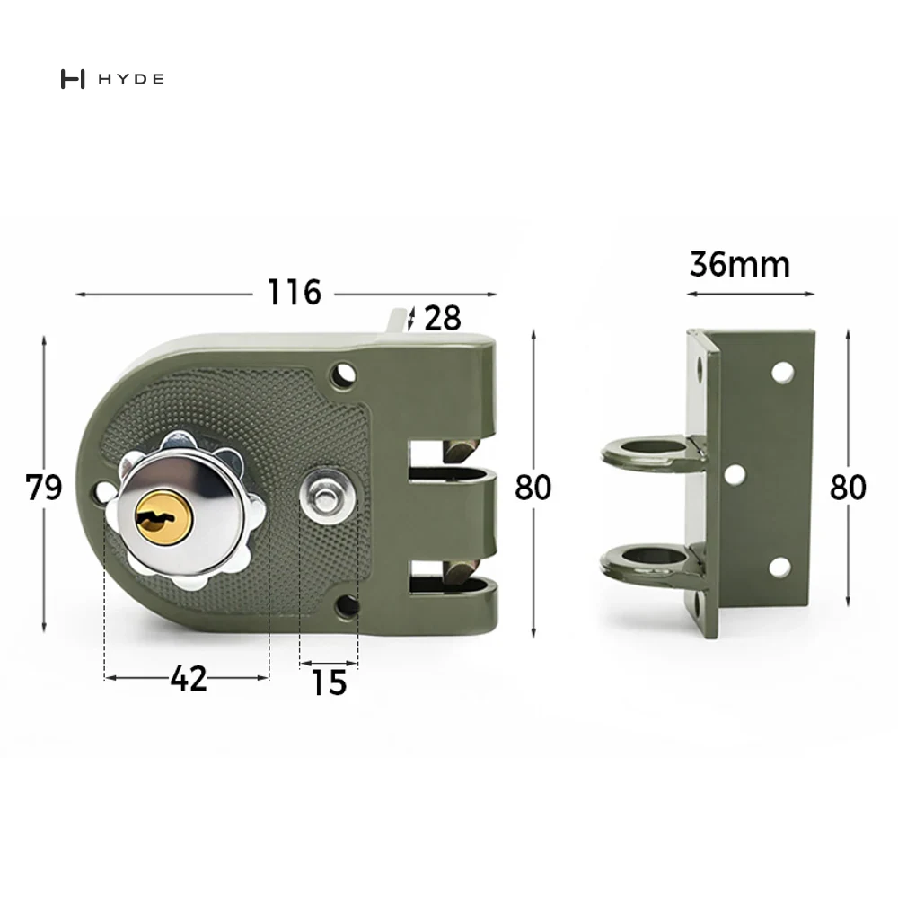 Hyland F102 Night Latch And Rim Lock, view 6