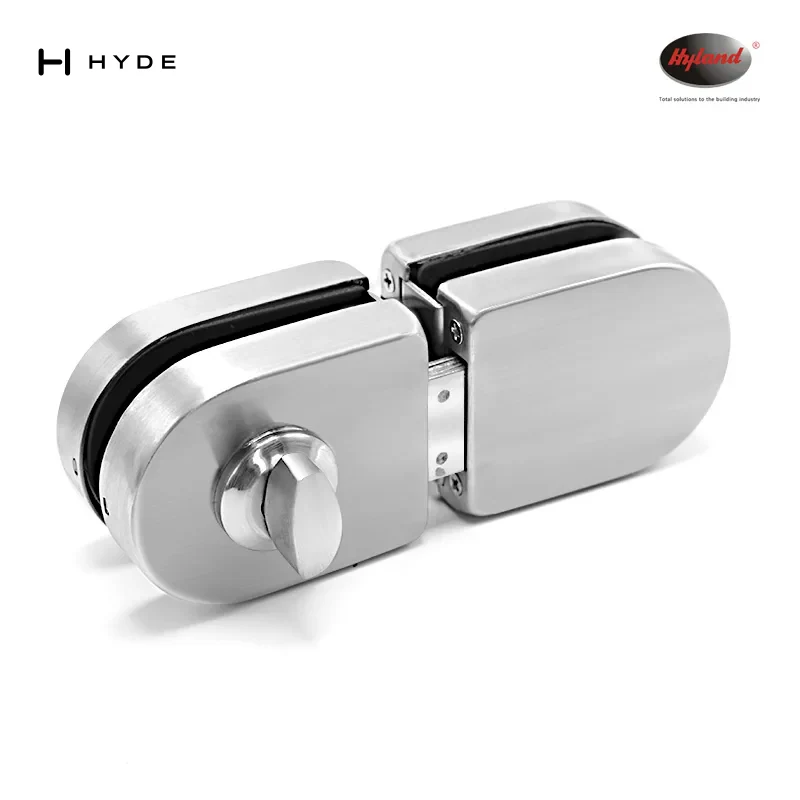 Hyland GL125 SS glass door patch fittings, view 2