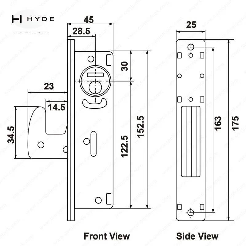 Hyland HY006DK lock case, view 4