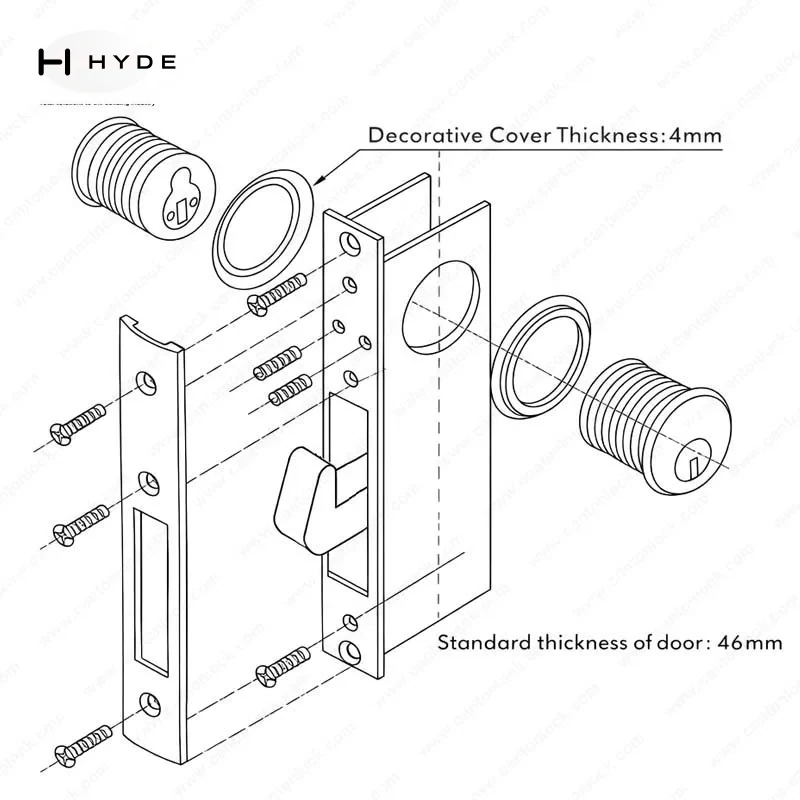 Hyland HY006ET lock case, view 5