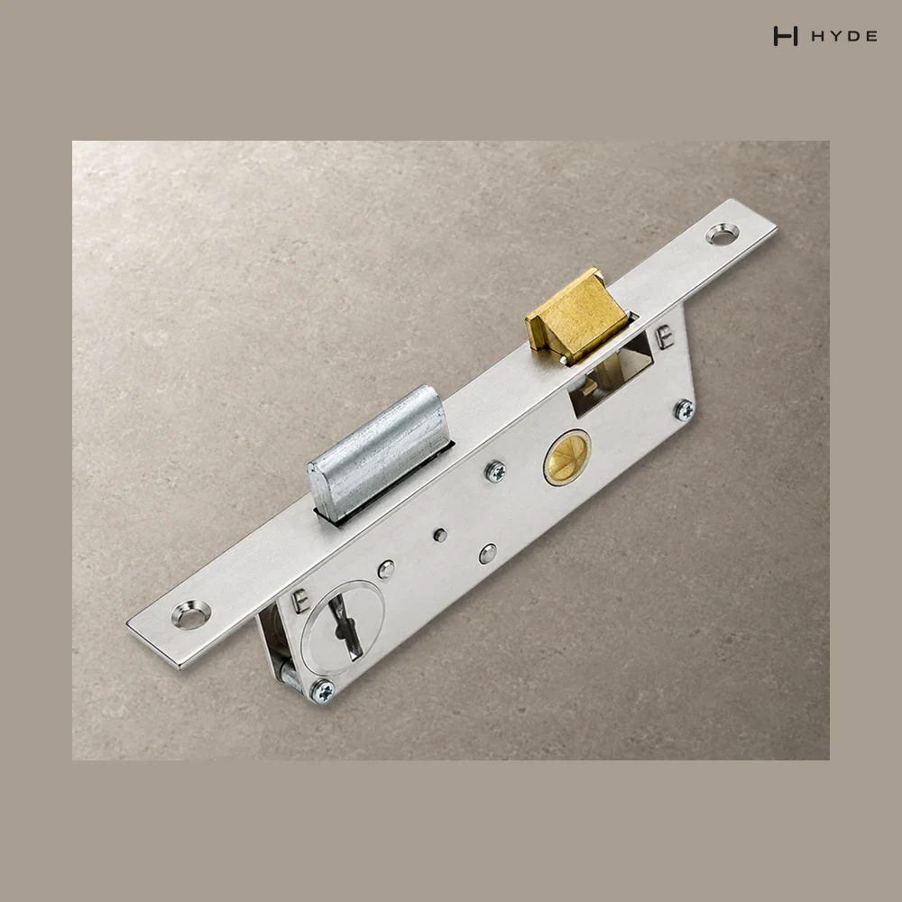 Aluminum-Door Mortise Lock Body AR4-140, studio view