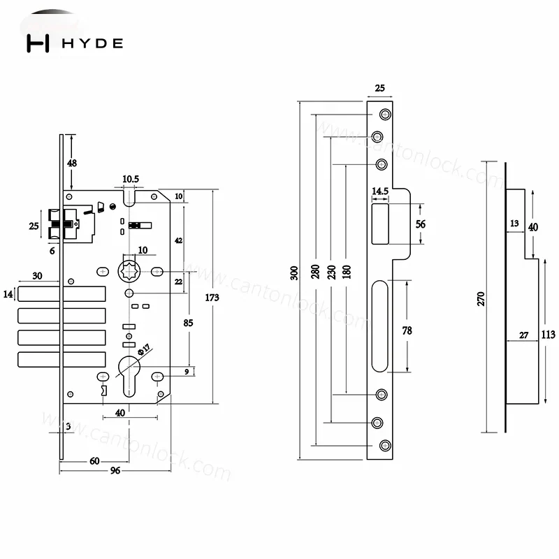Hyland LC04 85*60 lock case, view 2