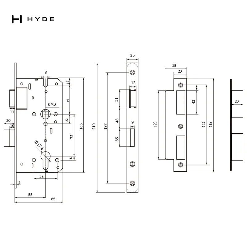 Hyland Lc33-5572 Lock Case, view 2