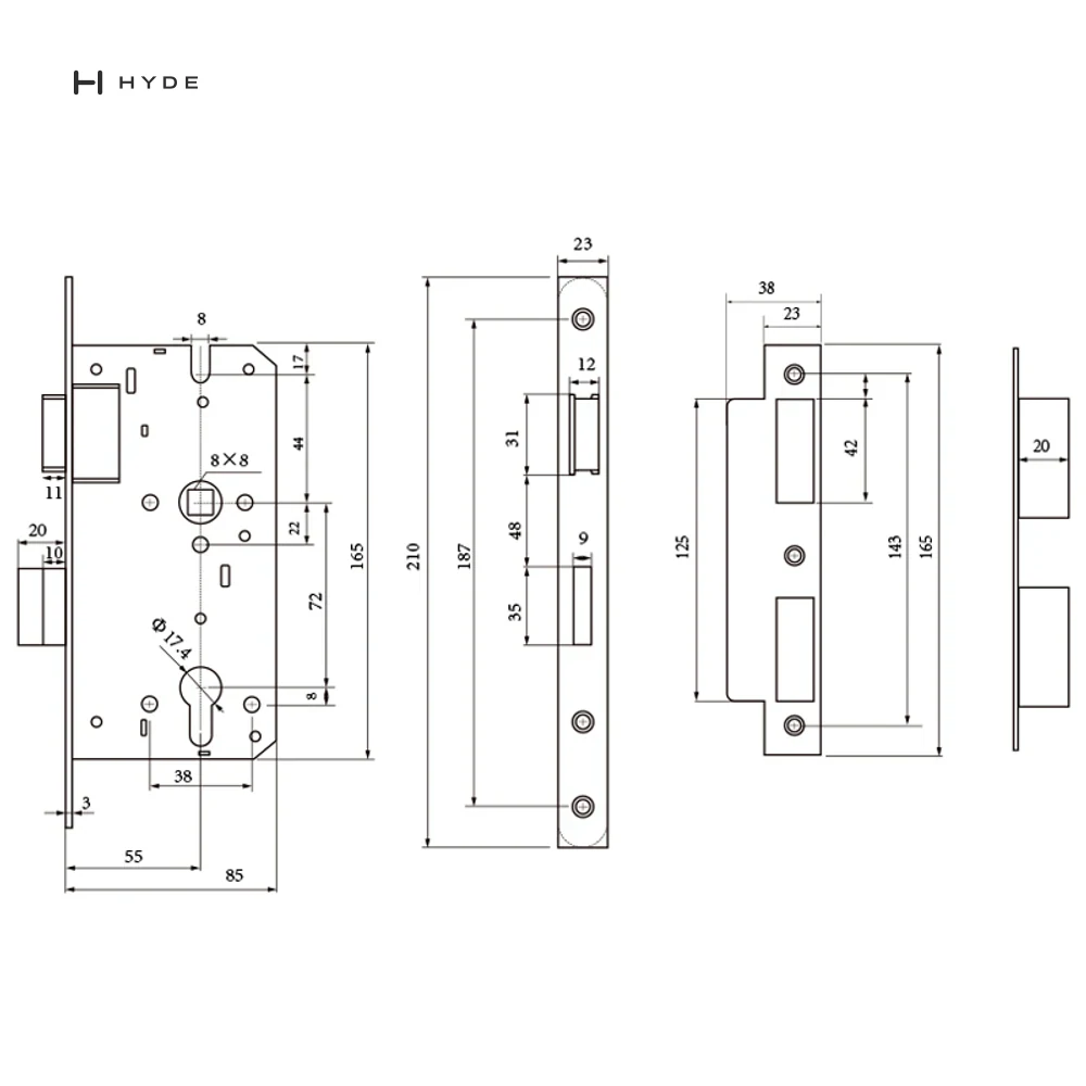 Hyland LC33-5572 Lock Case, view 3