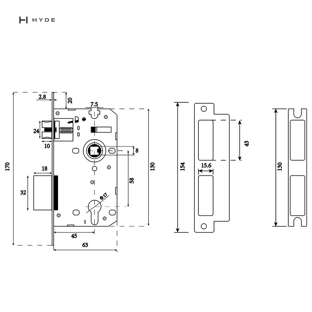 Hyland LC5845 Lock Case, view 5