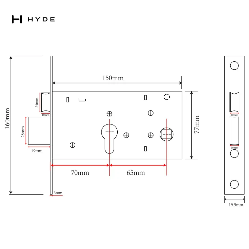 Hyland Lc7065 Lock Case, view 3
