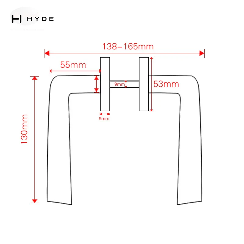 Hyland LH1016 Stainless Steel Handle, view 4