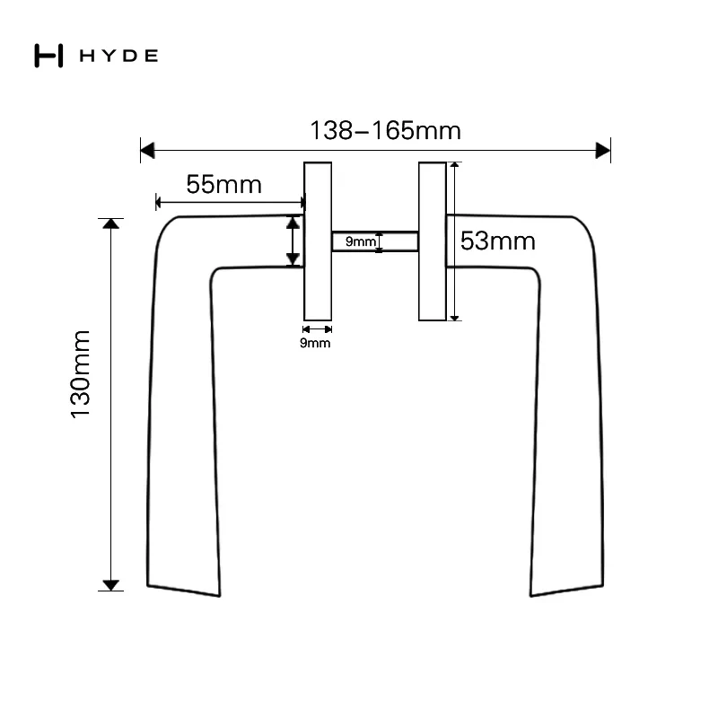 Hyland LH1016 Stainless Steel Handle, view 6