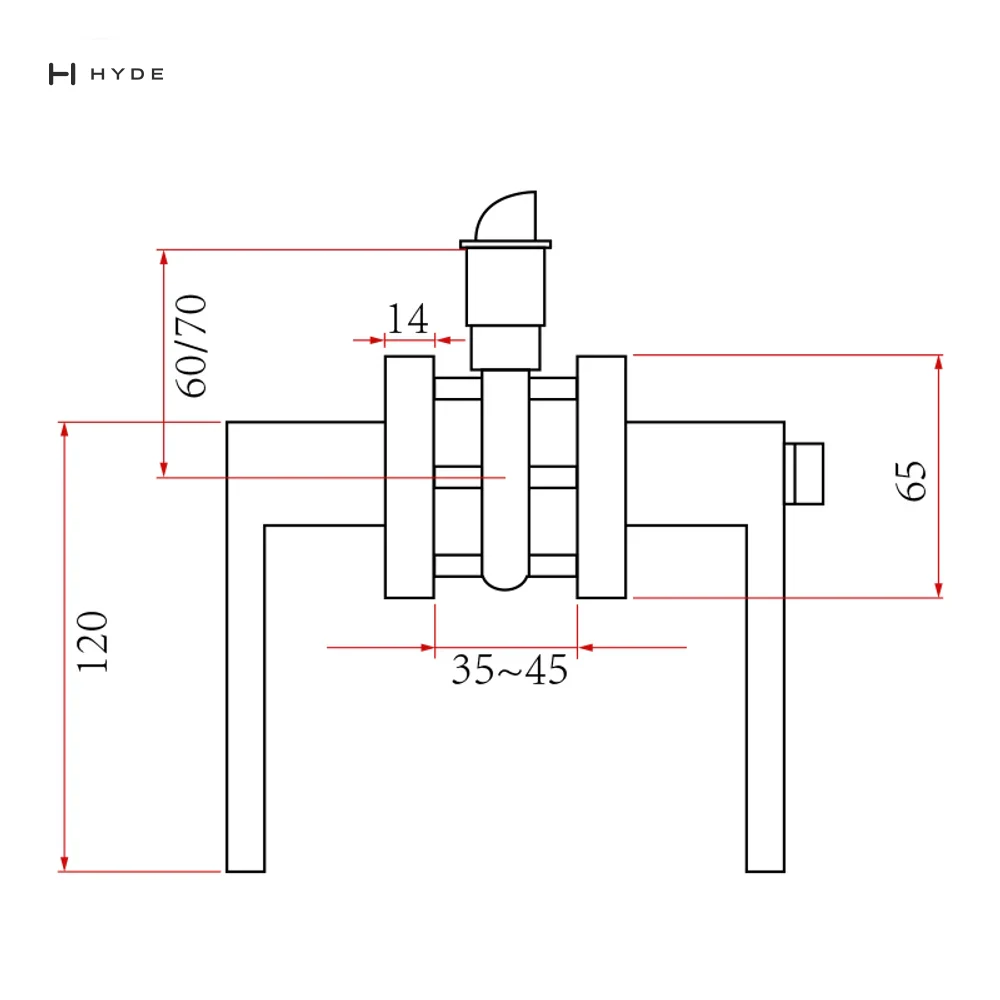 Hyland LH852 BNBK Lever Handle, view 6