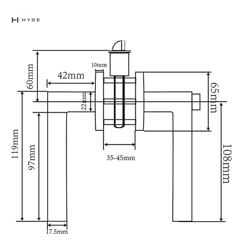 Hyland LH853 SNET Lever Handle, view 3