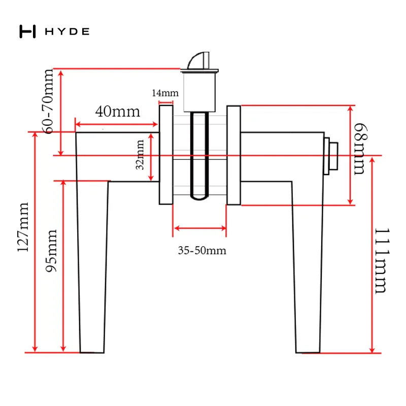 Hyland LH854 Lever Handle, view 4