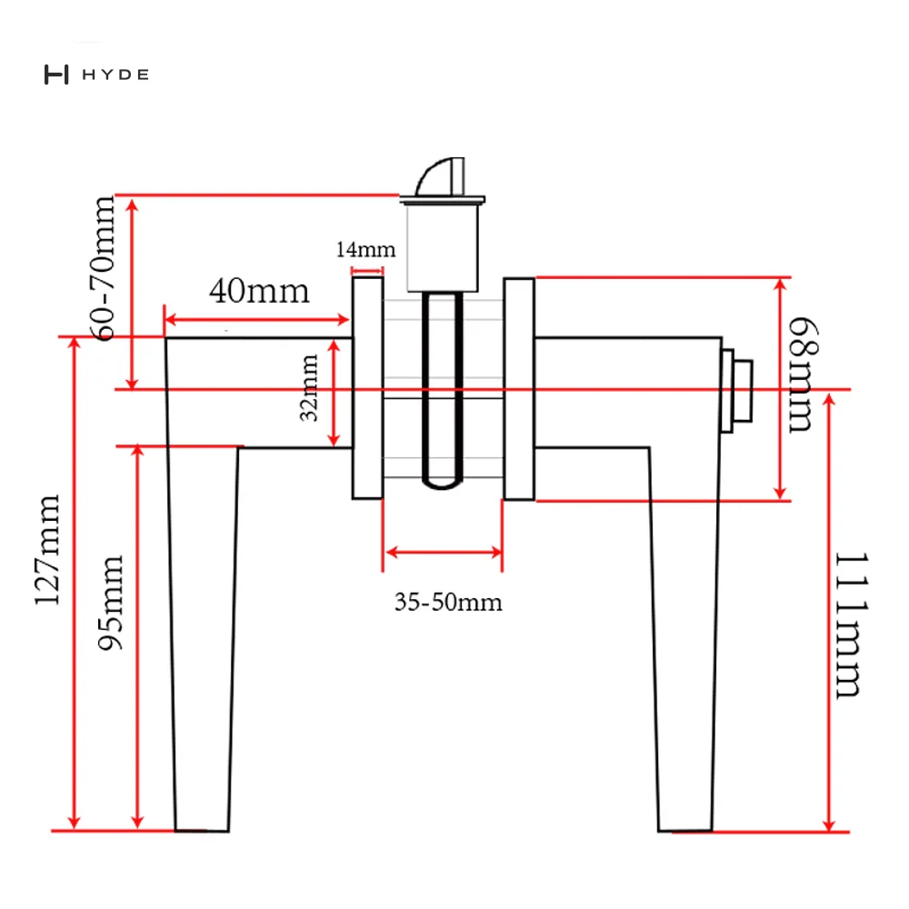 Hyland LH854 SNET Lever Handle, view 4