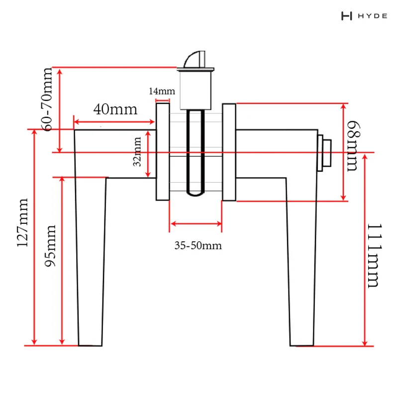 Hyland LH854 Lever Handle, view 4