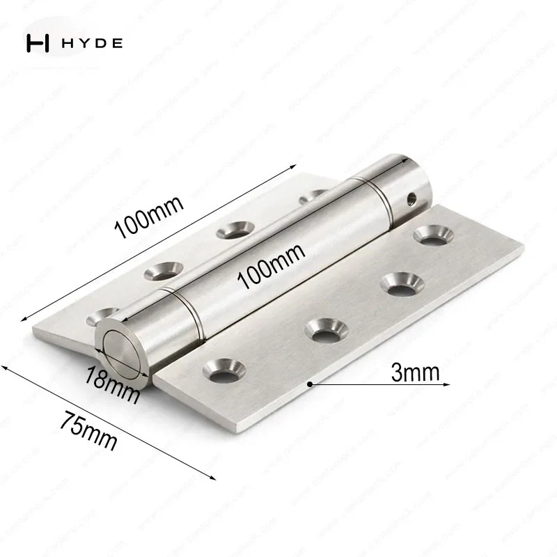 Hyland SSH023 brass and steel hinges, view 2