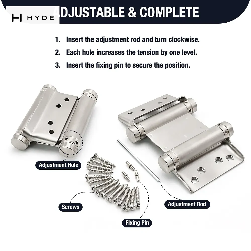 Hyland SSH031 brass and steel hinges, view 2