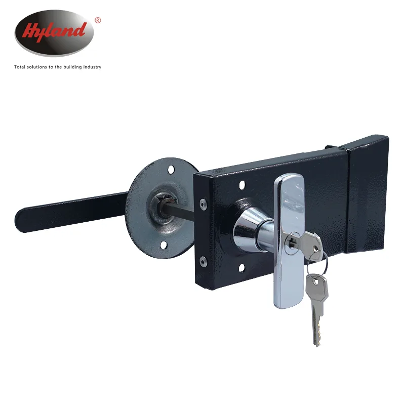 Hyland 023 ETAN keyed exterior trim with lever handle and cylinder