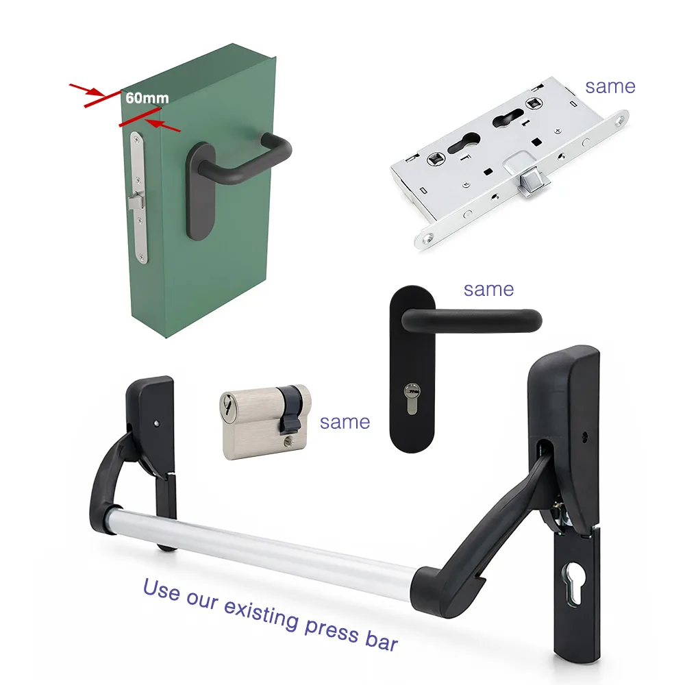 Hyland 311 panic exit device, view 6