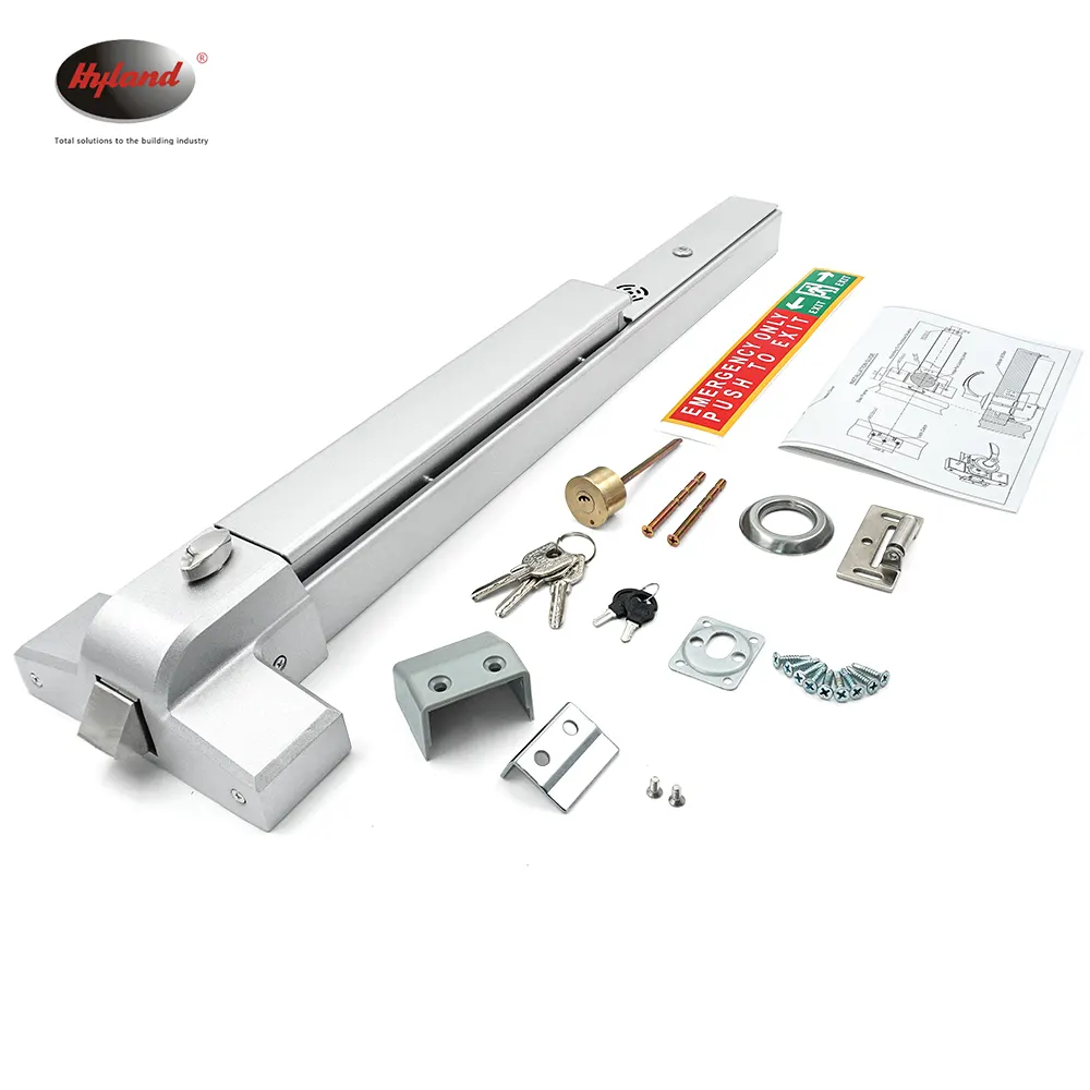 Hyland 314 panic bar with integrated exit alarm module
