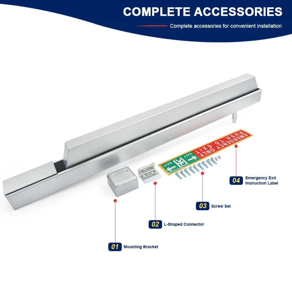 317 supplied accessories: mounting bracket, connector, screw set and exit label