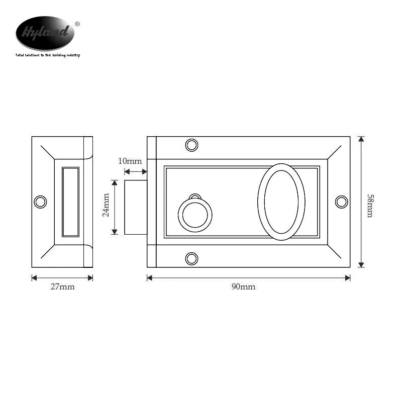 Hyland 564 Night Latch And Rim Lock, view 7