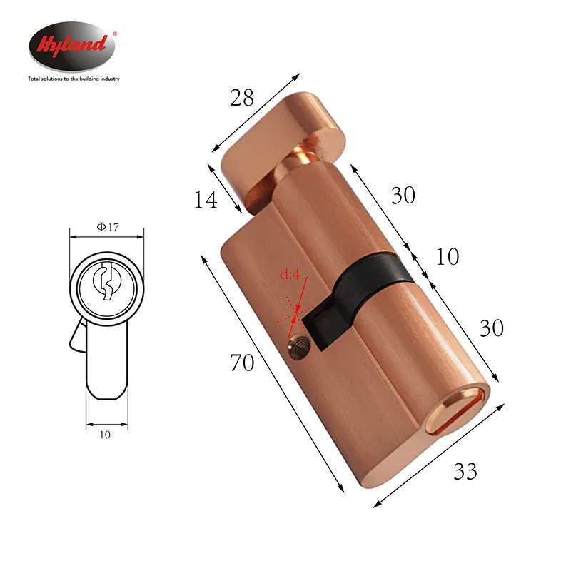 Hyland 70BK lock cylinder, view 2