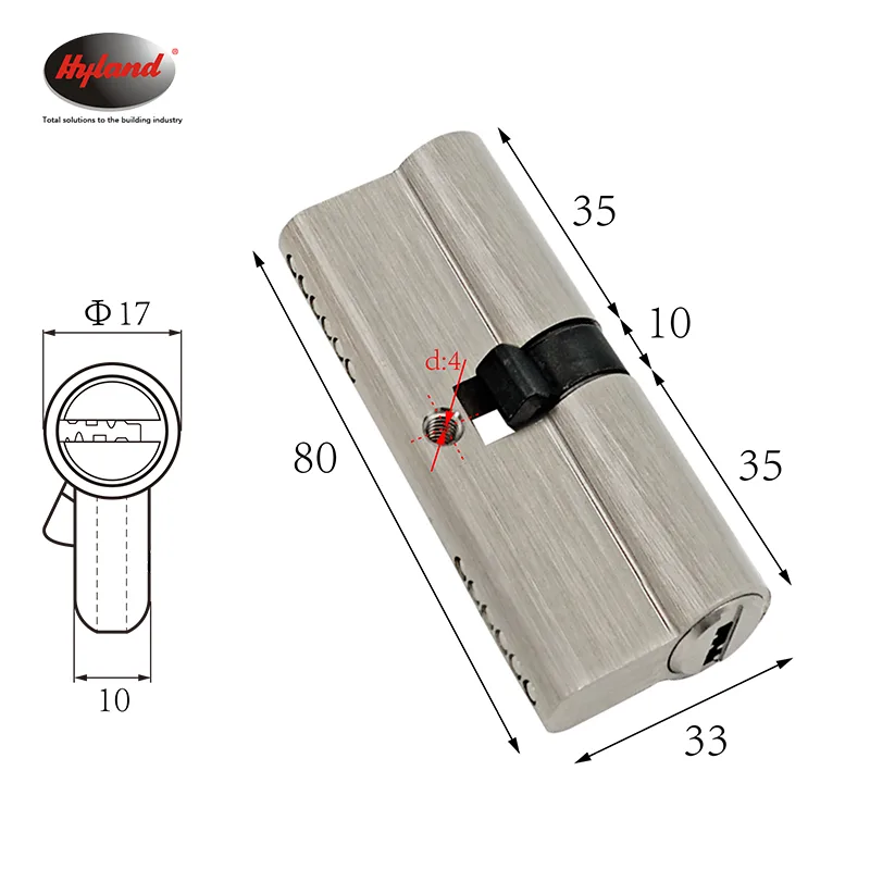 Hyland 80SN lock cylinder, view 2
