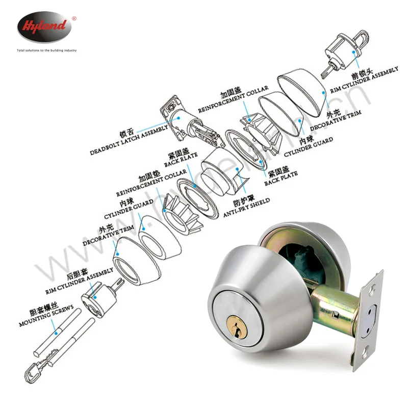 Hyland D102 SS deadbolts, view 2