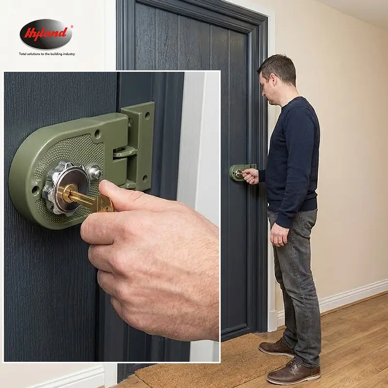 Hyland F102 night latch and rim lock, view 5