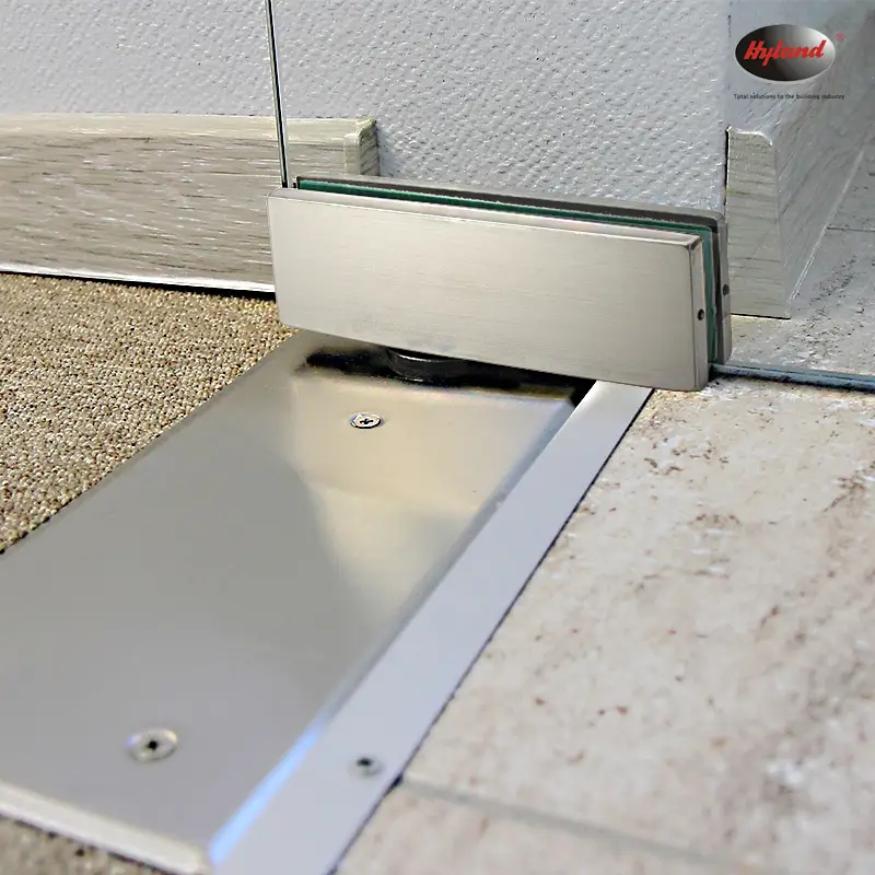 Hyland F110 glass door patch fittings, view 3