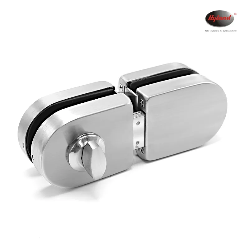 Hyland GL125 SS glass door patch fittings, view 2